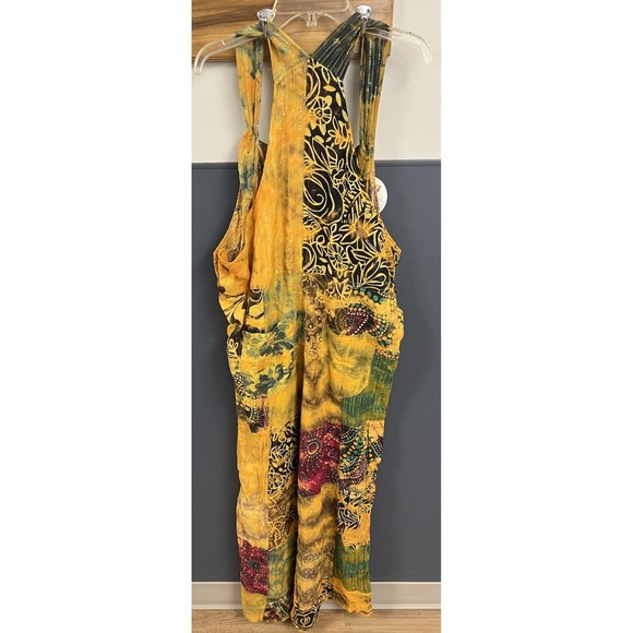 JAYLI Nepal Overalls Jumper Patch Hippie Festival Bohemian Women's Large Boho L - Picture 7 of 14